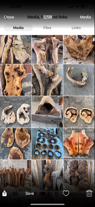 Янове,дъски и шайби,от орех,дъб,бряст