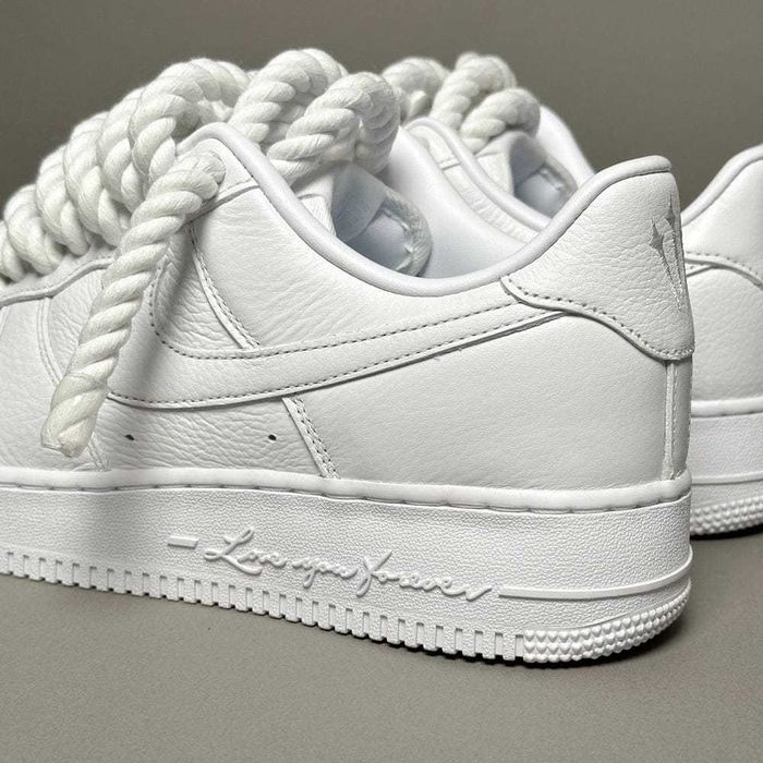 Adidasi Nike AirForce 1 Rope Laces Full White