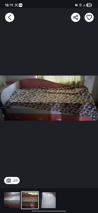 Продам кровать для девочки