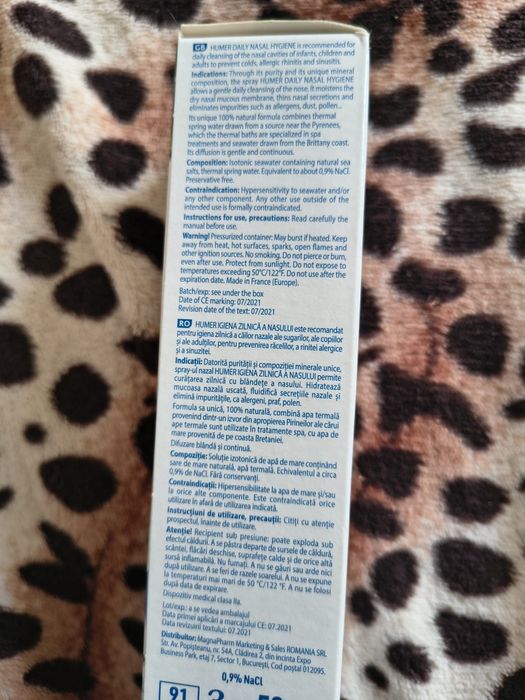 Sprey nazal  pentru bebeluși începând de la 1 luna !