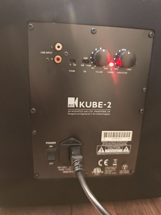 KEF Kube-2 Subwoofer ACTIV cu 2-Difuzoare de 25Cm 250W RMS 2 buc