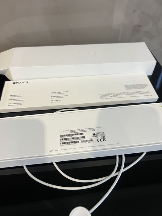 Apple Watch Series 7 – 41mm Stainless Steel Gold + Milanese Loop