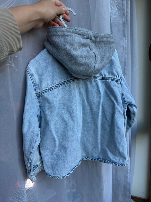 Детско дънково яке Zara с качулка, размер 104 (3-4 г.)