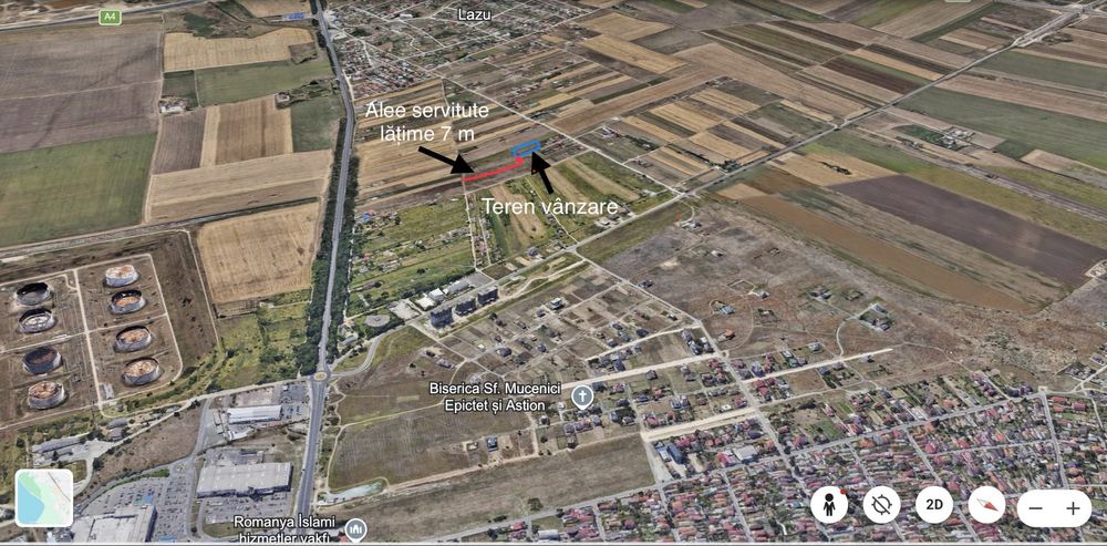 Vand teren intravilan Lazu -  1000 m2 - 65000 E