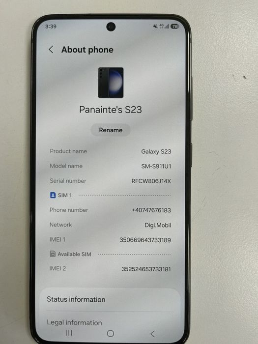 Telefon samsung galaxy s23