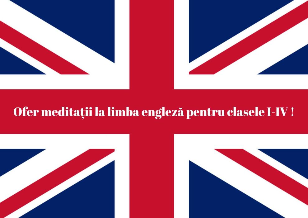 Ofer meditații la limba engleză pentru clasele I-IV în mediu online!
