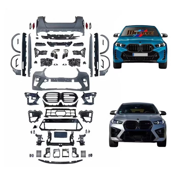 Pachet exterior complet conversie BodyKit   BMW X6 G06 in X6M F96 Facelift 2023-2027