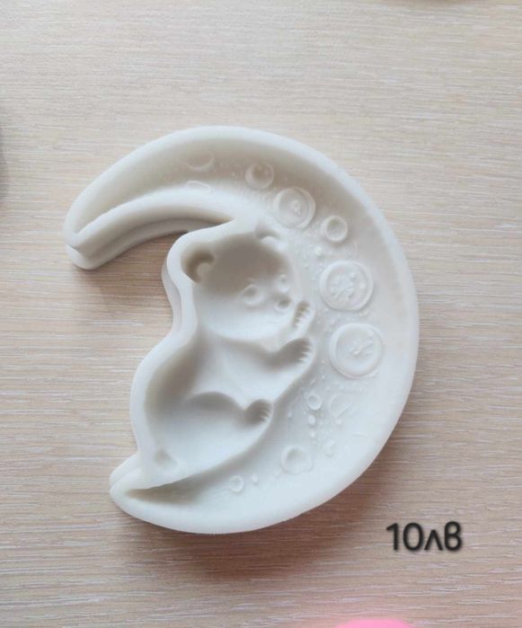 Силиконови молдове, форма, калъп за восък, гипс, сапун