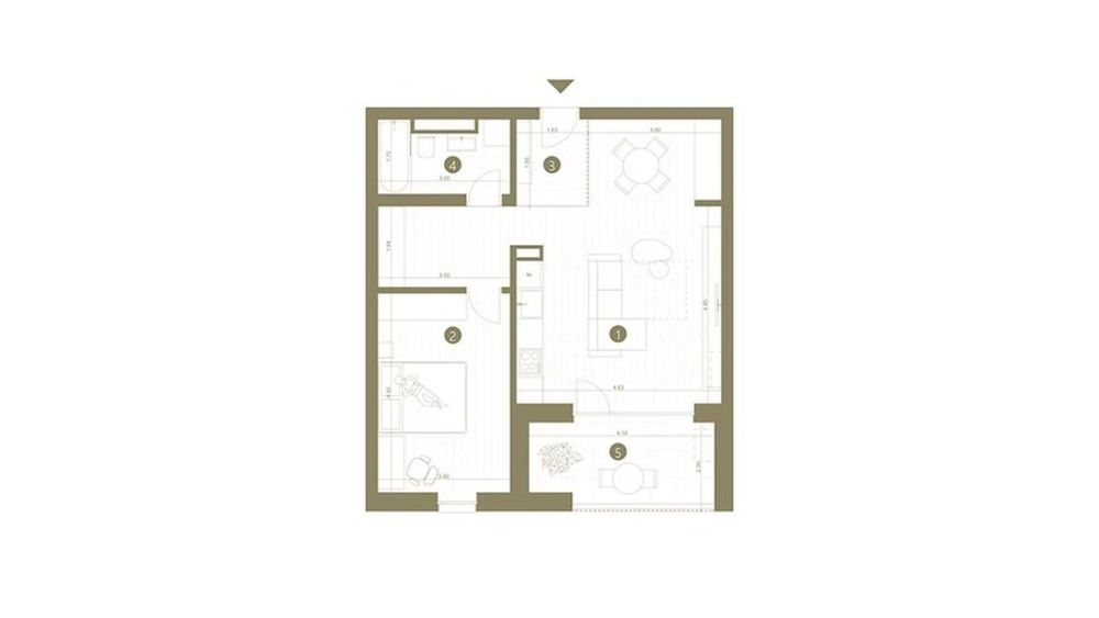 Apartament cu 2 camere de închiriat 61mp Universita Medicina UVVG Arad