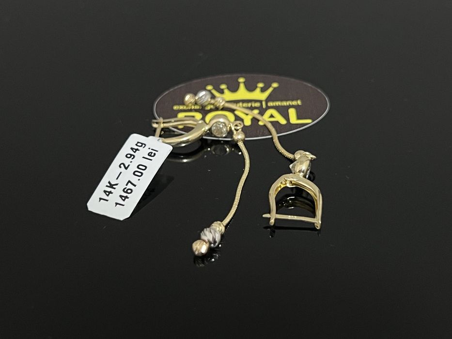 Bijuteria Royal CB : Cercei dama aur nou 14k 2,94gr