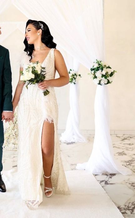 Rochie cununie purtată 1 dată!