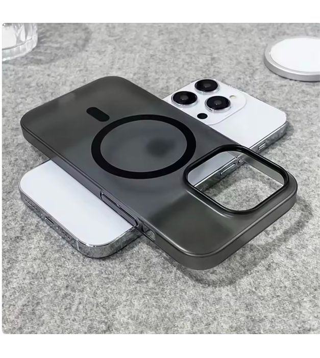 Iphone 13/14/15/16/17 PRO MAX AIR Husa Magsafe PC Matte Folie 0,2MM