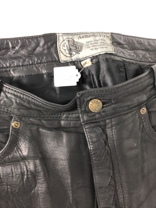 Pantaloni moto de piele clasici mărimea 32
