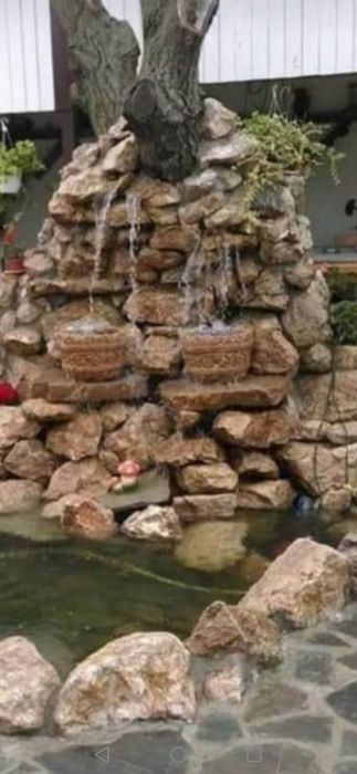Piatra fintini artiziene, cascade