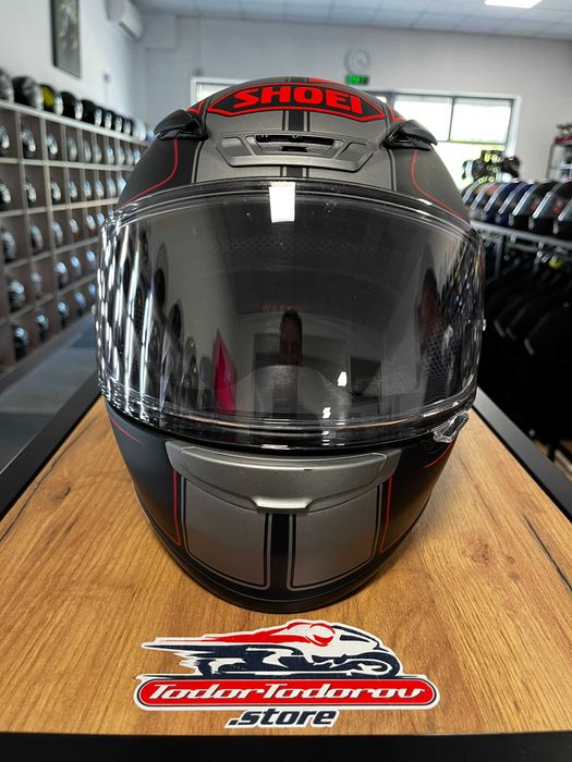 Мото Каска SHOEI NXR TC-8 Flagger  размер S 55-56 см,като нова,плака,подбрадник