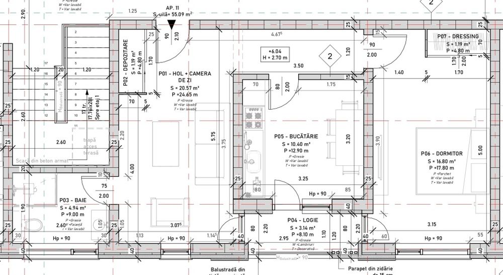 Vând apartament 2 camere, Selimbar M. Viteazul