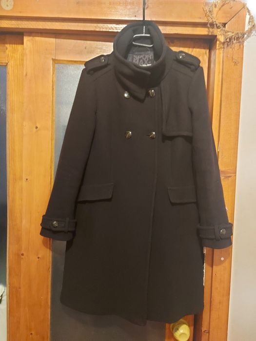 Palton damă negru marimea 40,70% lană