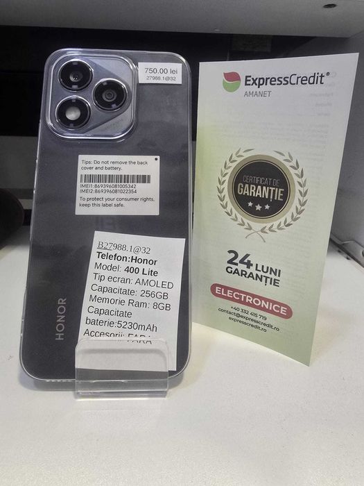 Telefon Honor 400 Lite (AG32 B27988.1) 2 ANI GARANTIE!
