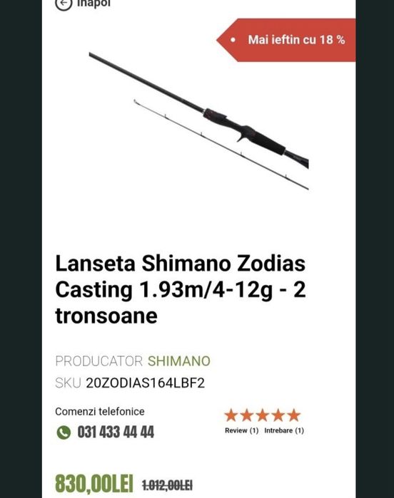 Shimano Zodias 4-12g