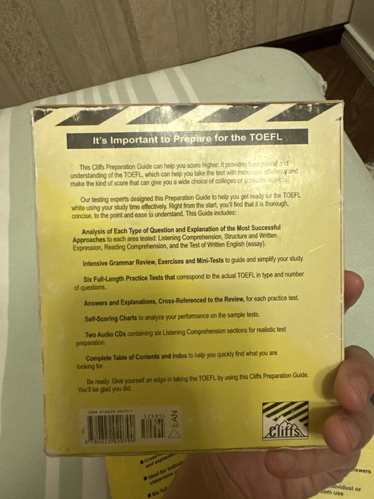 Cliffs TOEFL Preparation guide диски с книжками