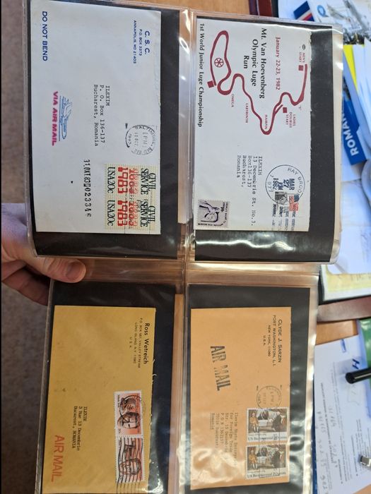 Carti postale, plicuri corespondenta, 150 bucati, 800 lei