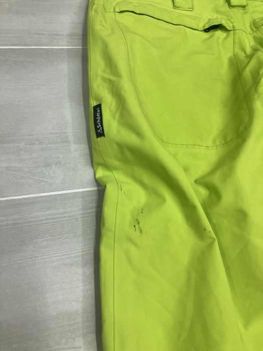 Pantaloni ski Schoffel L barbati verde fosforescet
