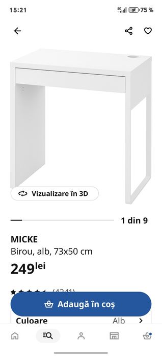 Birou MICKE Ikea