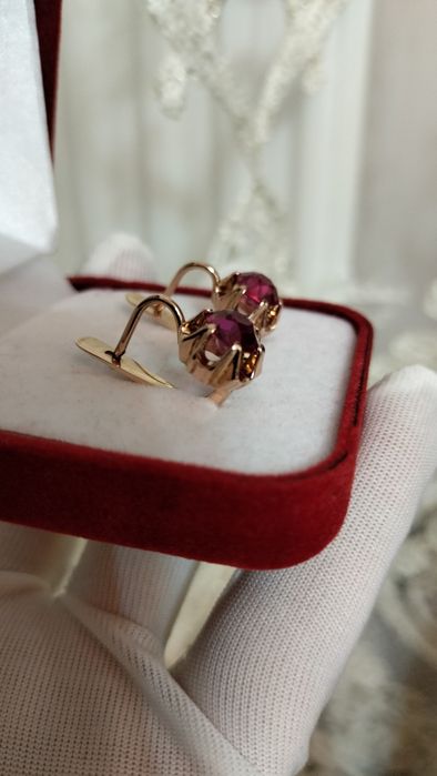 Советские серьги 583 пробы
