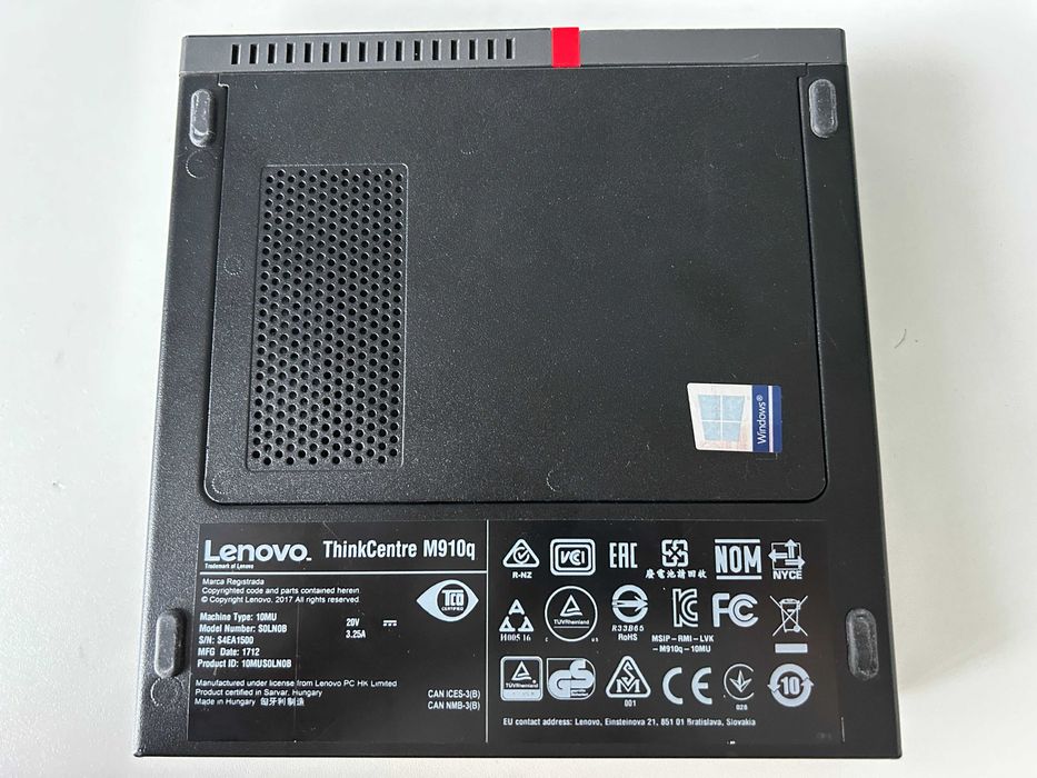 Lenovo ThinkCentre M910q Tiny i5-6500T/SSD-256GB PCIe/8GB Win 11 Pro