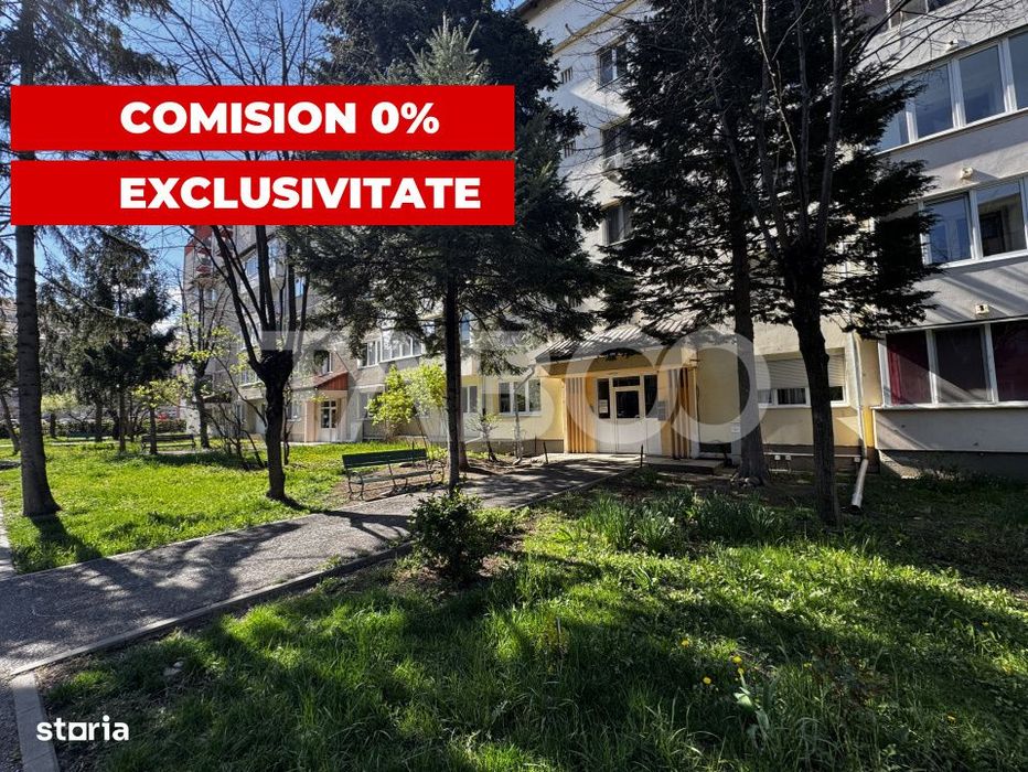 Apartament decomandat 3 camere 70 mpu balcon intabulat Cedonia Sibiu