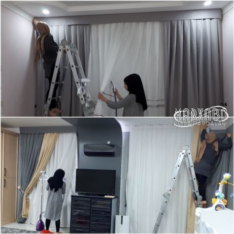 Качественная стирка штор и занавесей * Парда ювиш ало сифат+Дазмол