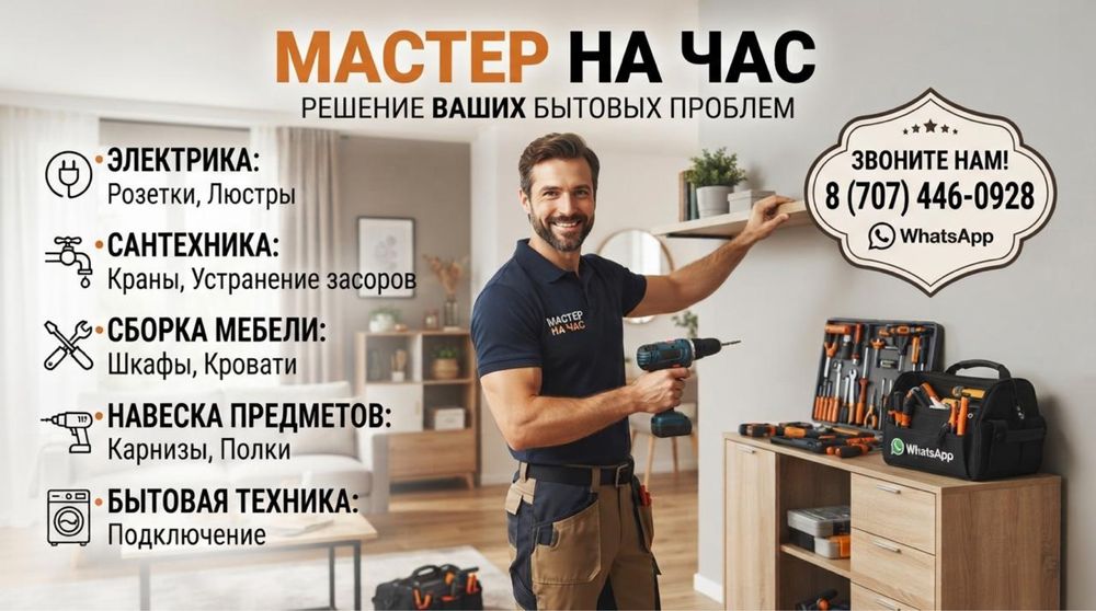 Мастер на час, решение бытовых проблем