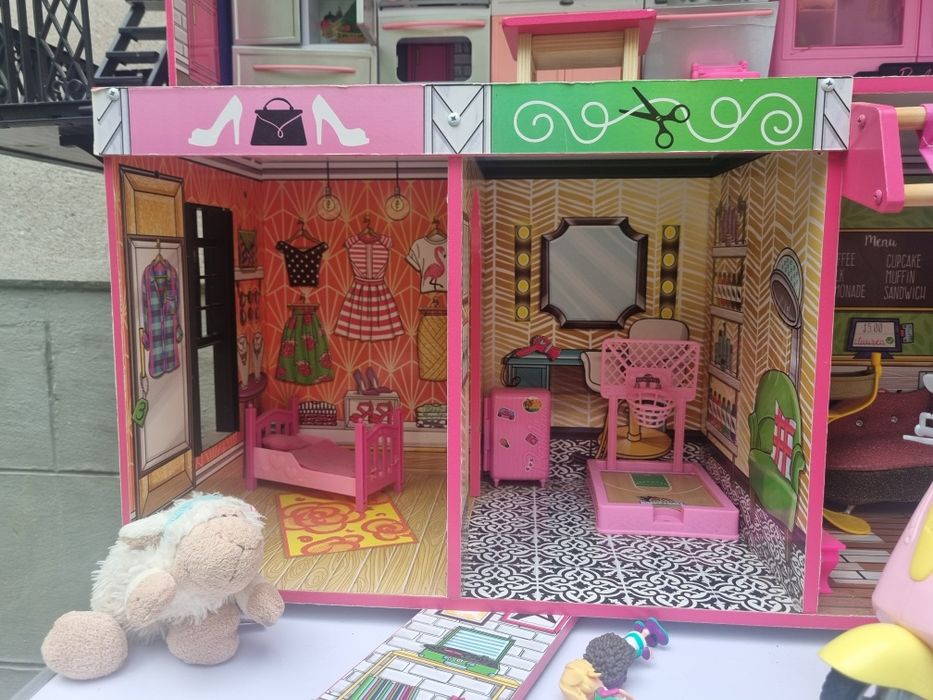 ПРОМОЦИЯ: 250 лева! Триетажна дървена къща за кукли Барби/ Barbie Ki