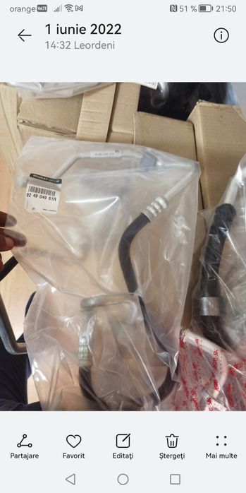 Conducte aer condiționat gama Dacia 1.0 SCE, 1,2 16 valve,1,5 Dci, 0.9