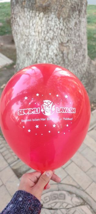 Sharlar ustiga bosma | Logotipli sharlar | Reklama uchun sharlar