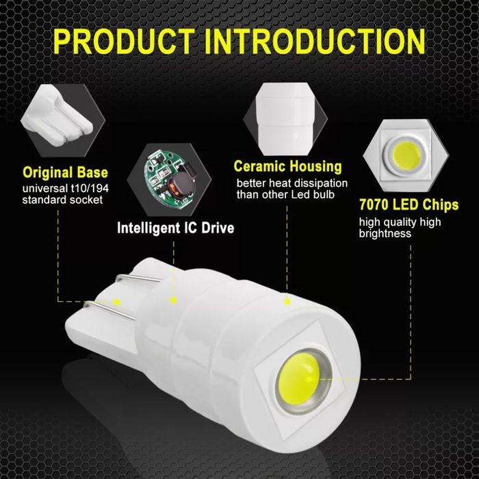 Bec cu led T10 W5W I-Smart