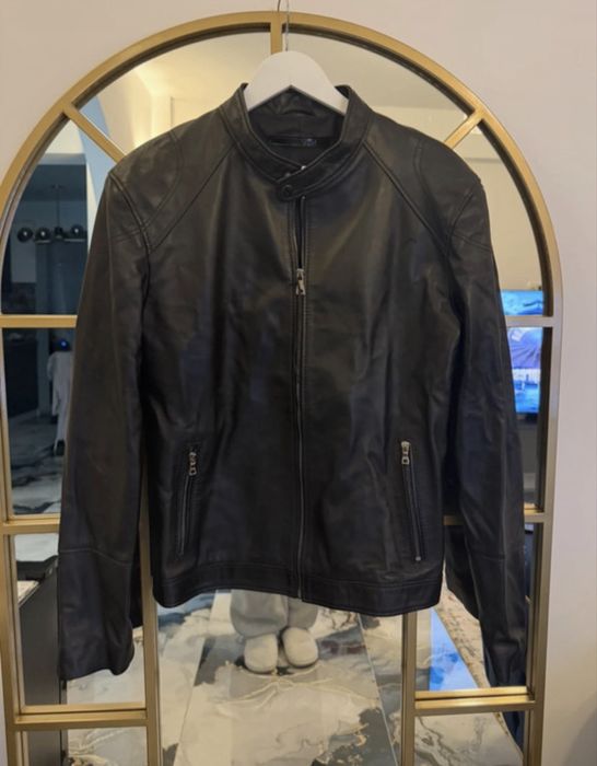 Geaca barbateasca de piele