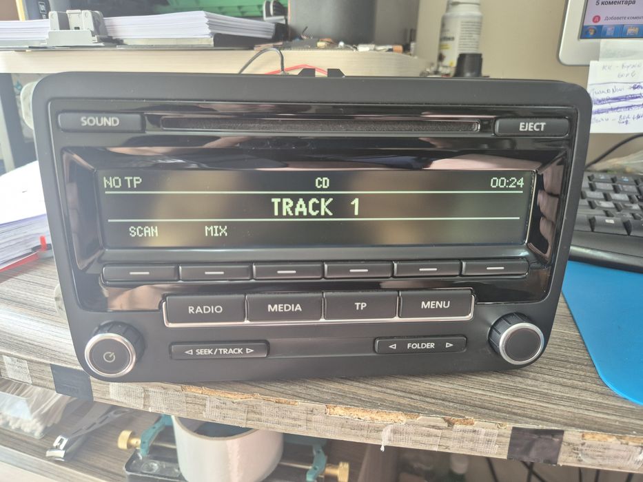 Радио vw rcd310 Delphi mp3