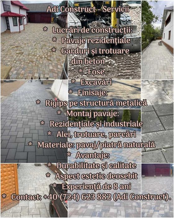 Execut lucrări pavaj
