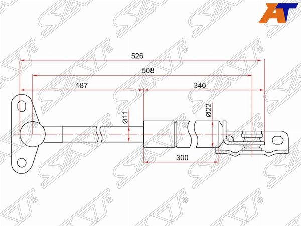 Амортизатор крышки багажника  Toyota Harrier