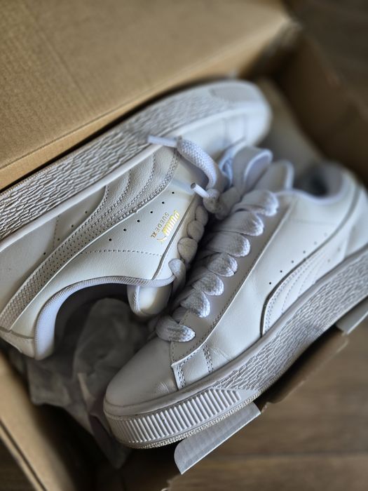 Бели кожени маратонки Puma размер 40.5
