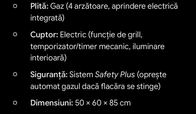 Aragaz Artic Negru
