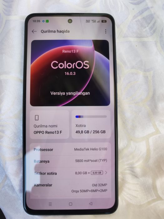 Oppo reno 13 F 8/256