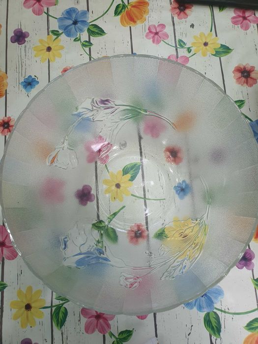 Castron mare sticla, nou, cutie