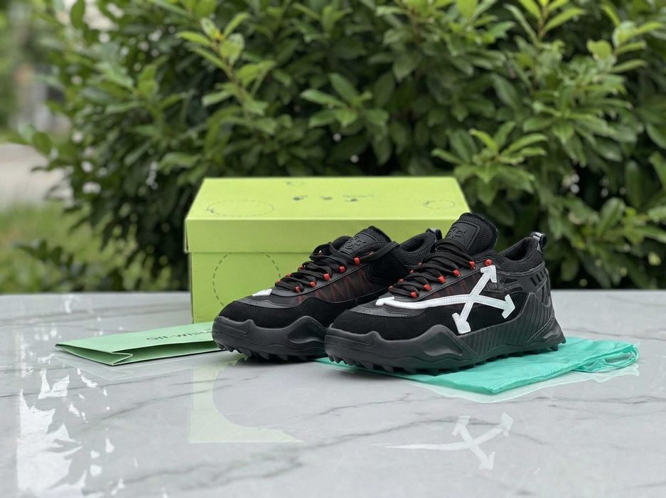 Adidasi Off WHITE Odsy 1000 Negru-Alb - Full Box