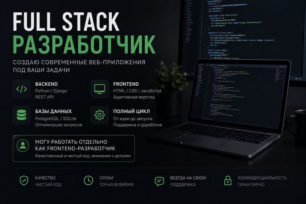 Full Stack разработчик (Django / Python / Frontend)