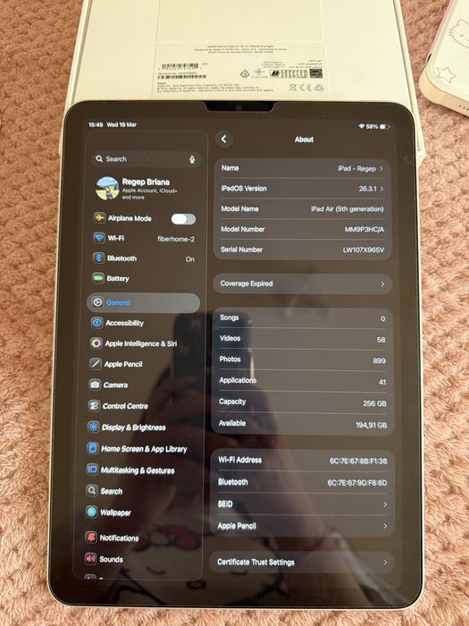 Ipad Air 5 256g + Apple Pencil