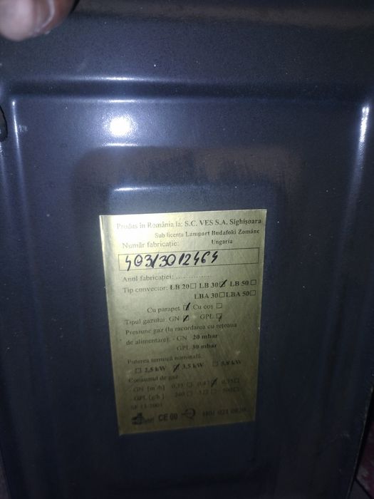 Convector pe gaz LB30