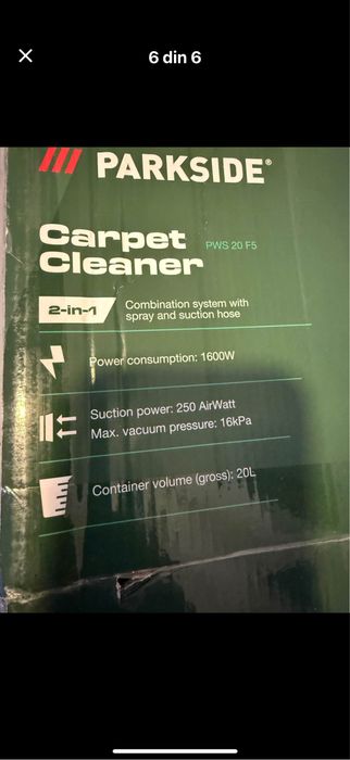 Aspirator injectie extractie Parkside nou