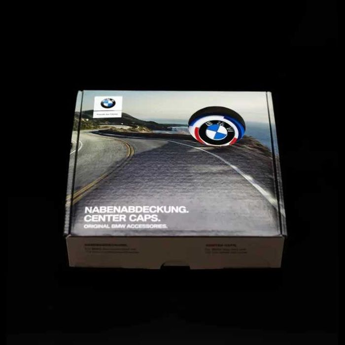 Въртящи капачки за джанти BMW 50th Anniversary – 56мм / 68мм (4 бр.)